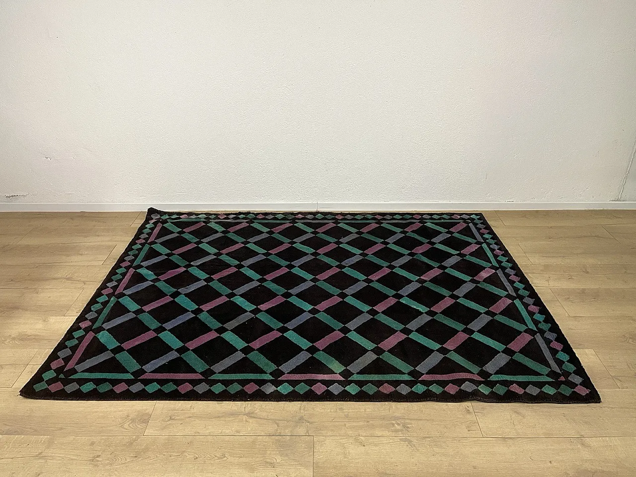 Tappeto Arlequine in lana di Ottavio Missoni per T&J Vestor, anni '80 1