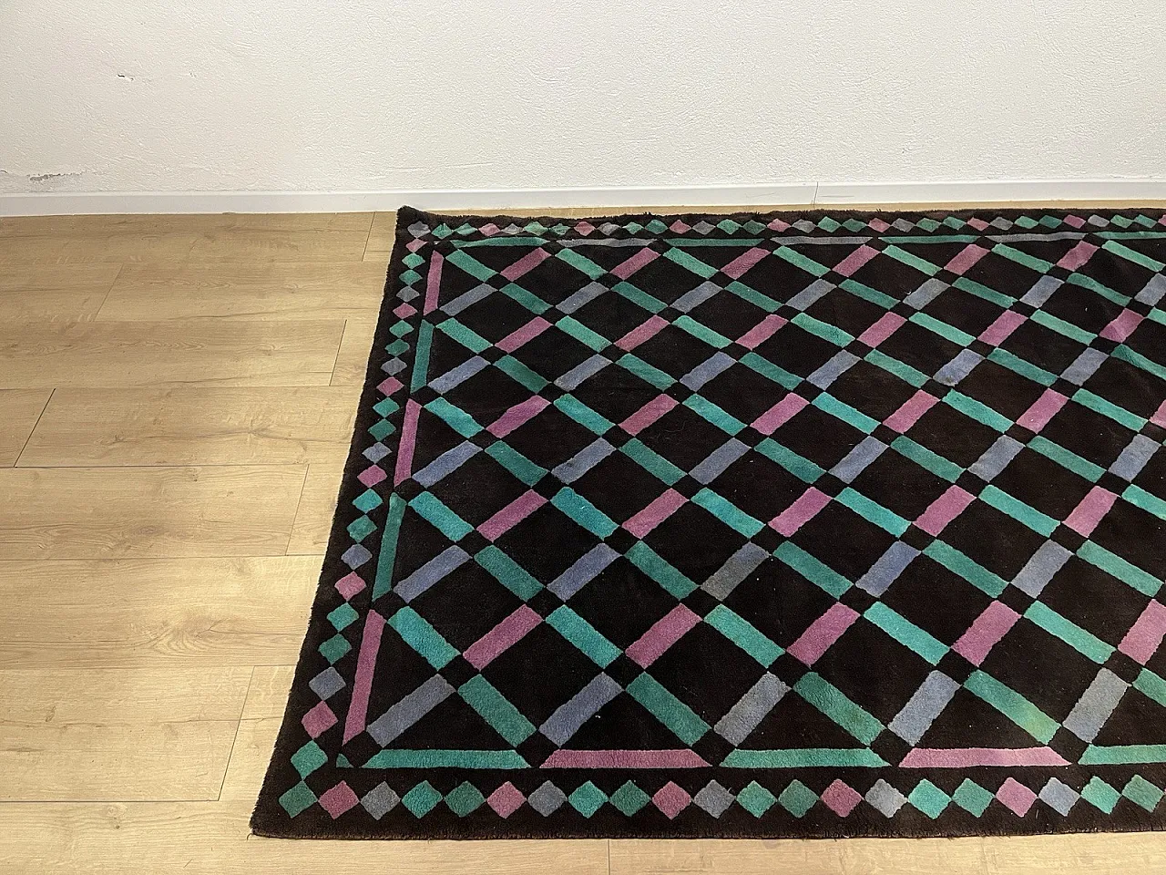 Tappeto Arlequine in lana di Ottavio Missoni per T&J Vestor, anni '80 2