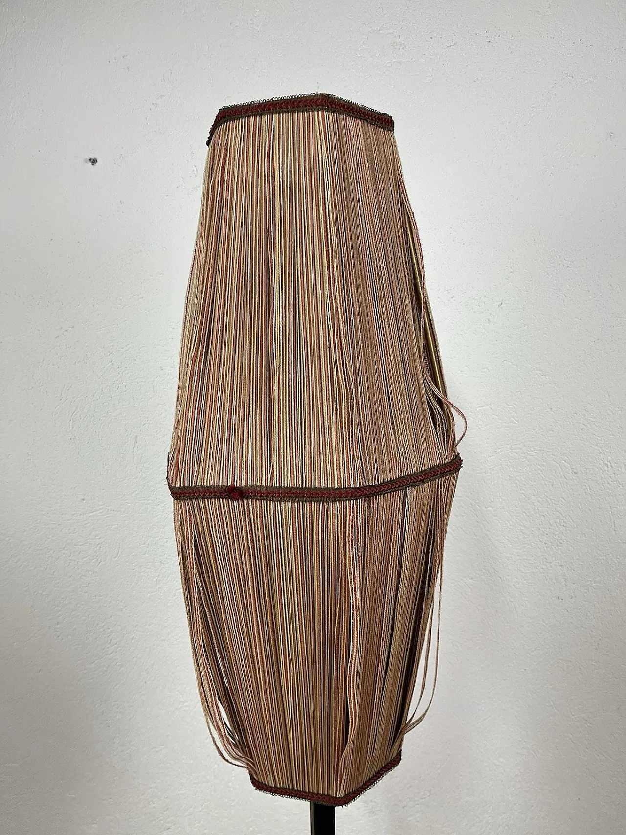 Lampada da terra in ferro e tessuto, anni '40 13