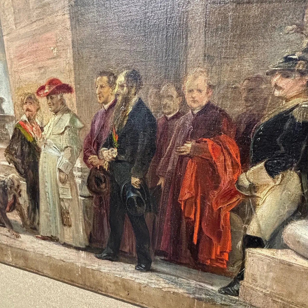Cesare Dies, Leo XIII with diplomats, oil painting, 19th century 12