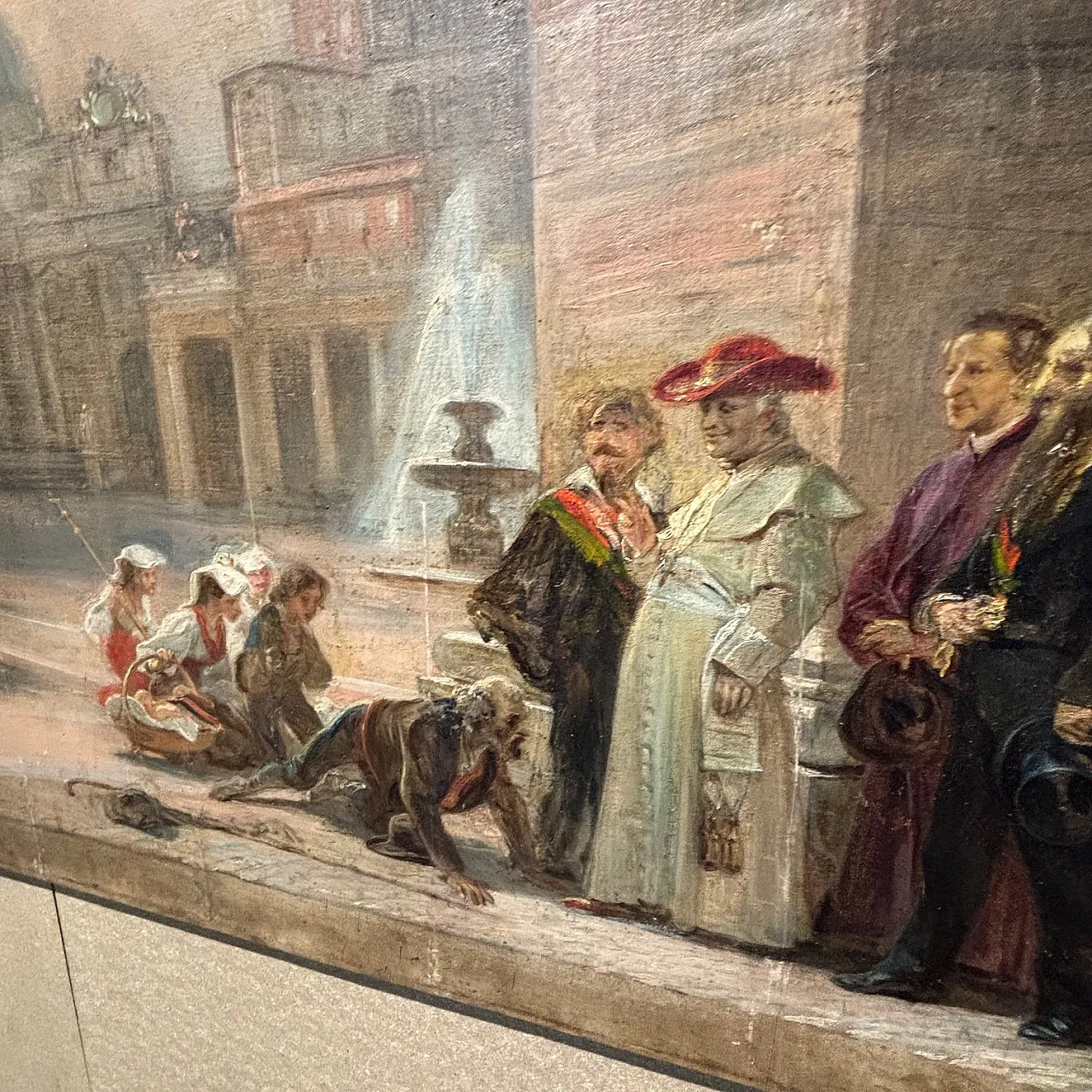 Cesare Dies, Leo XIII with diplomats, oil painting, 19th century 14