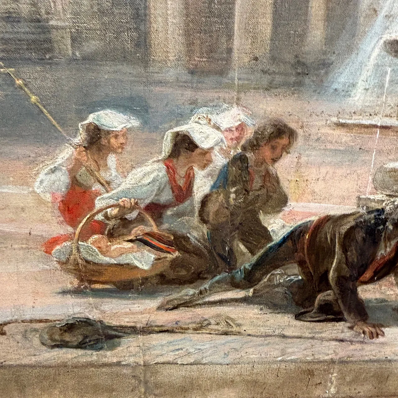 Cesare Dies, Leo XIII with diplomats, oil painting, 19th century 17
