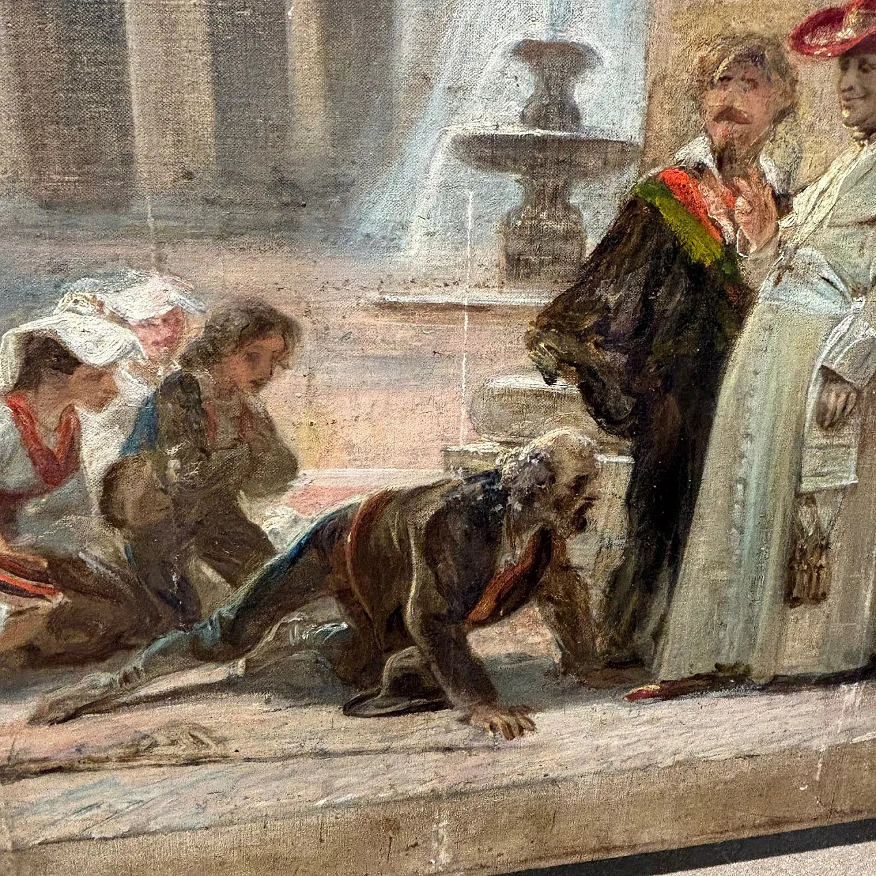 Cesare Dies, Leo XIII with diplomats, oil painting, 19th century 18
