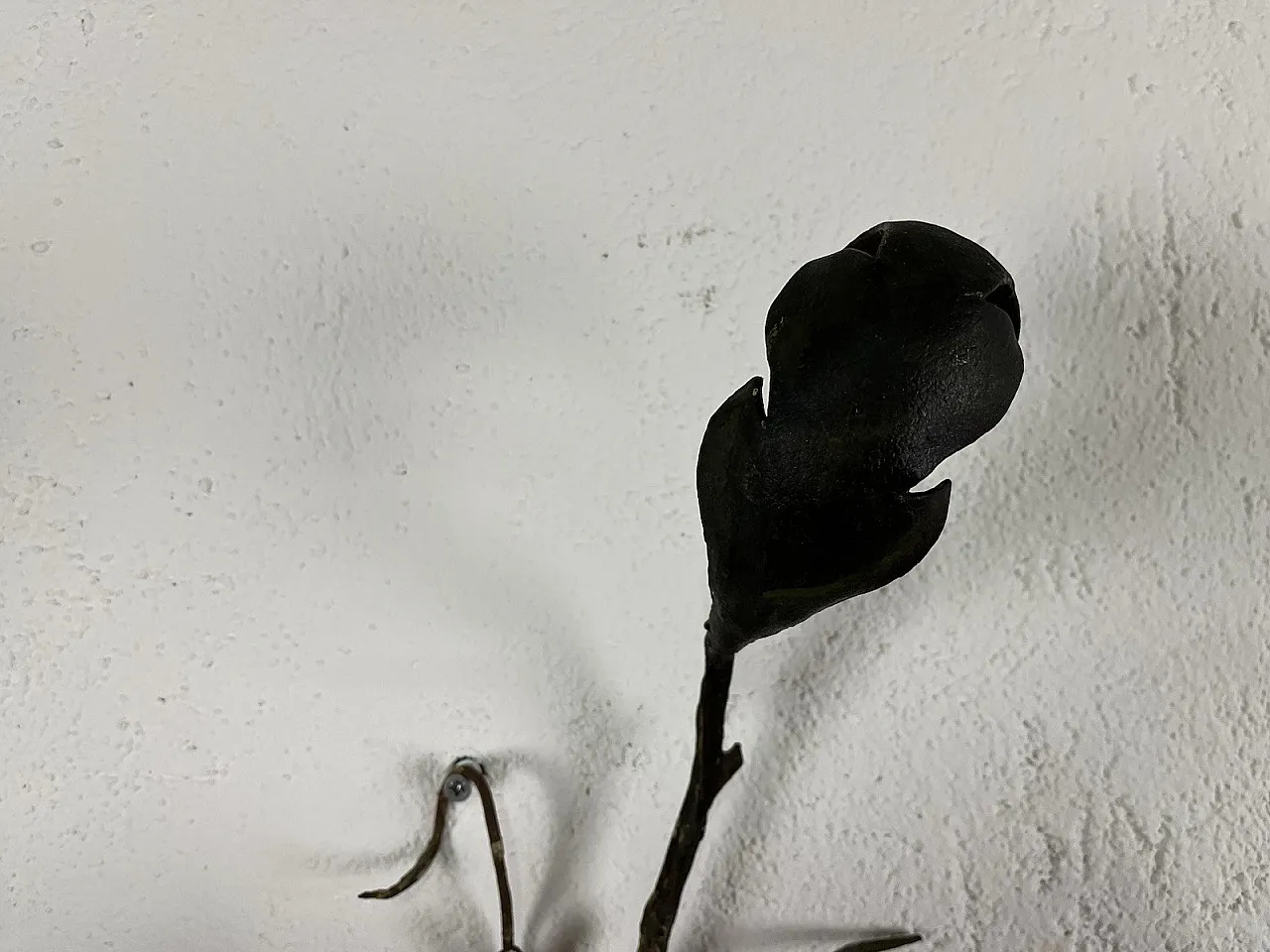 Appendiabito scultura in ferro, anni '70 3