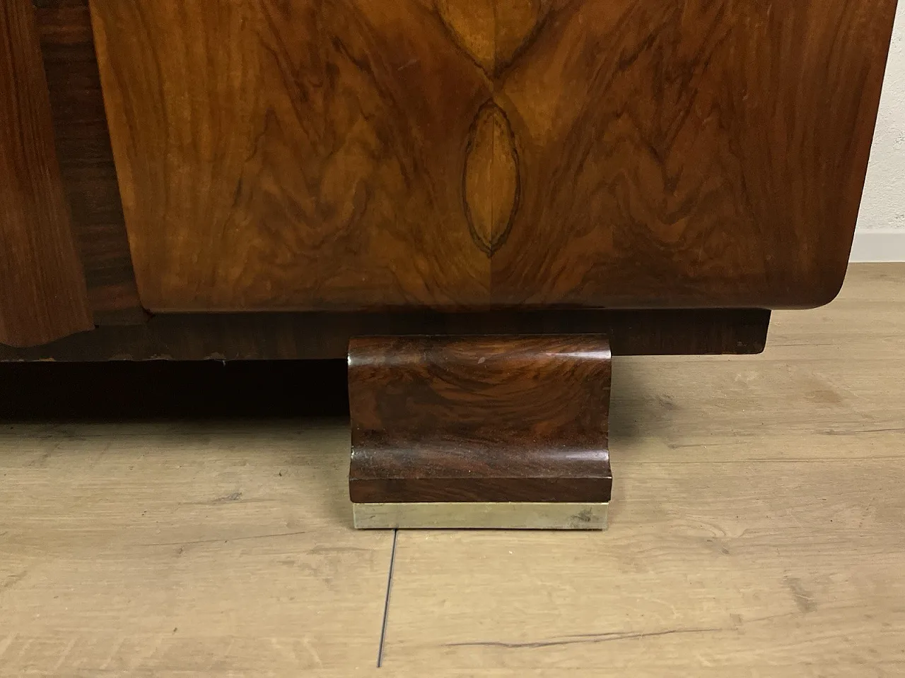 Rationalist root wood furniture sideboard, 1940s 5