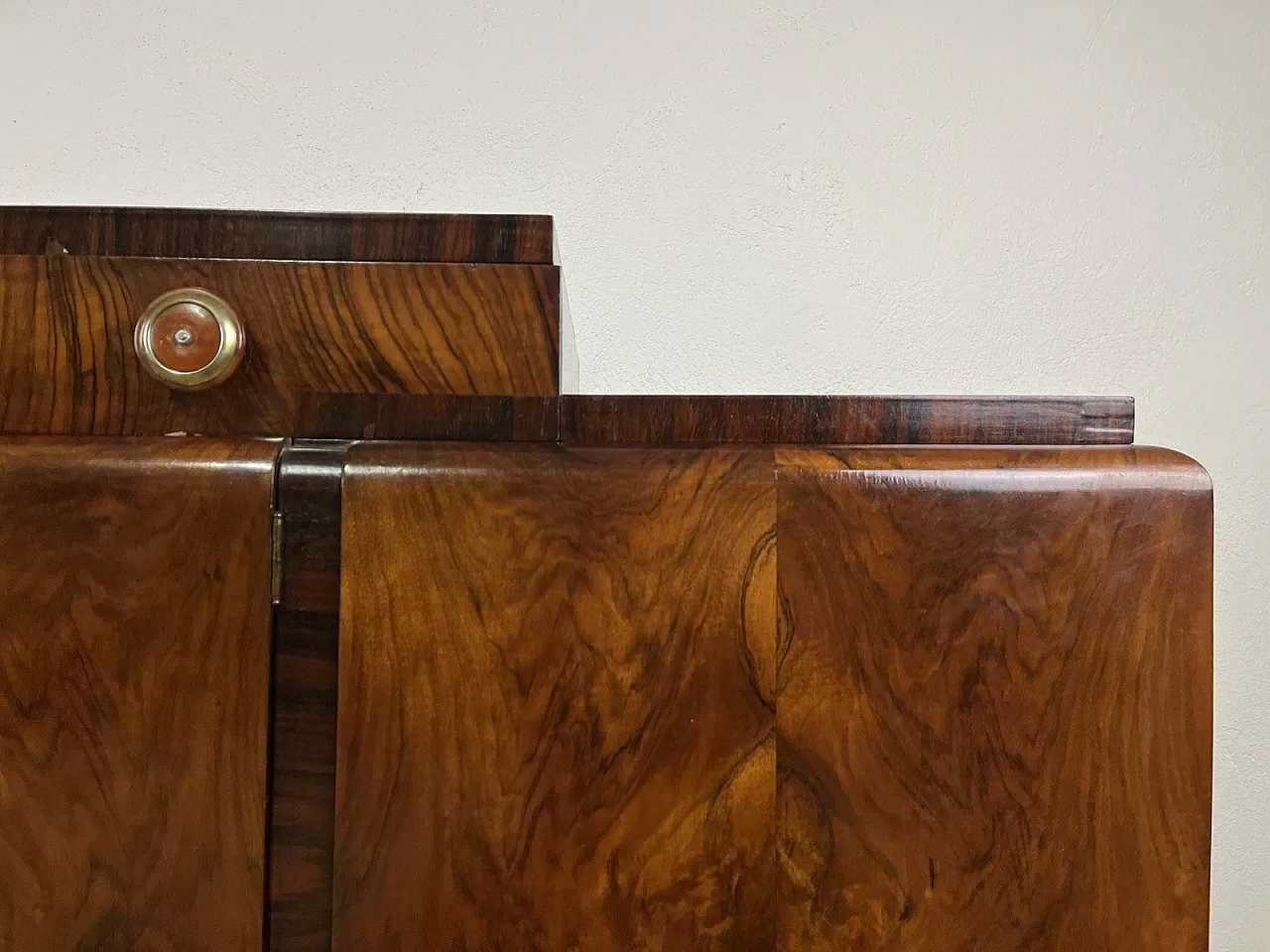 Rationalist root wood furniture sideboard, 1940s 7