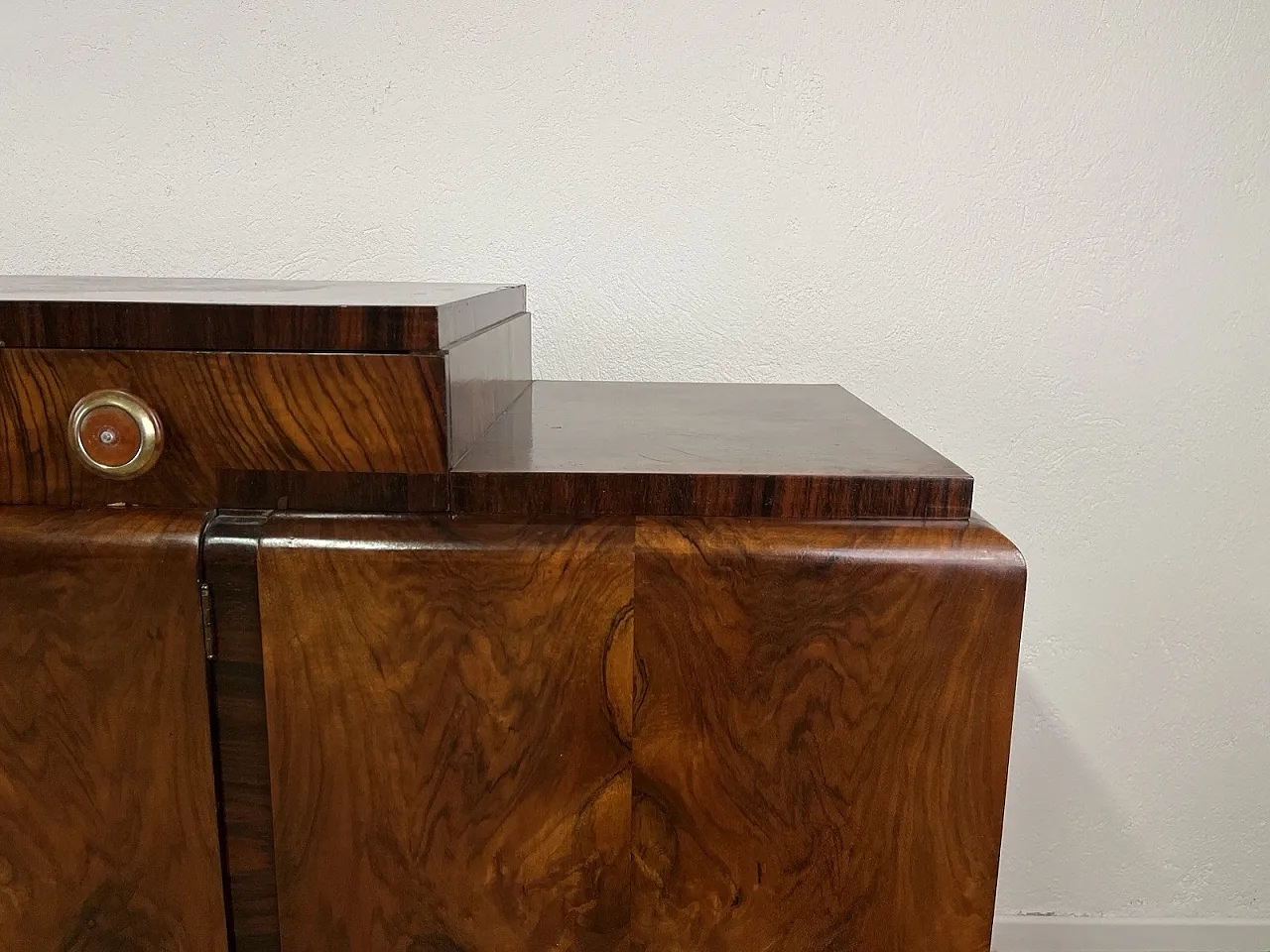 Rationalist root wood furniture sideboard, 1940s 11