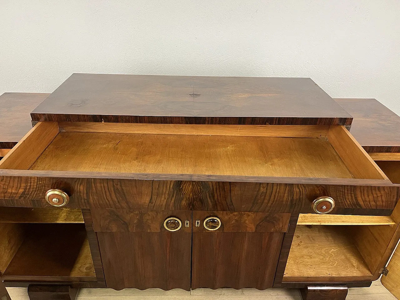 Rationalist root wood furniture sideboard, 1940s 12
