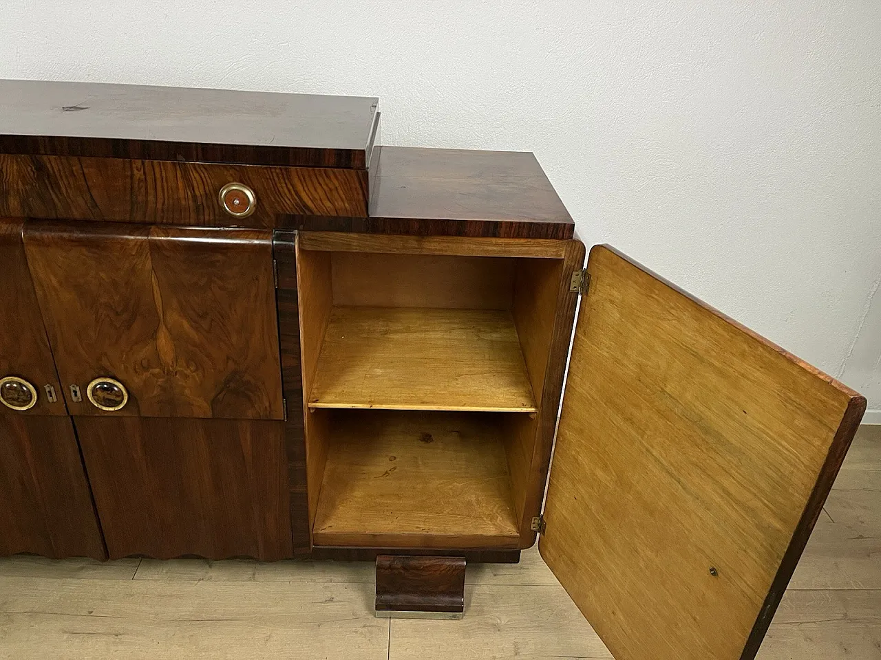 Rationalist root wood furniture sideboard, 1940s 13