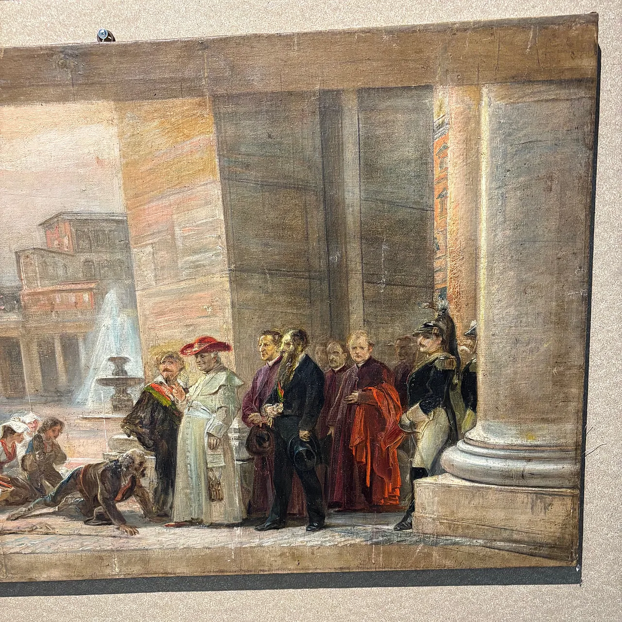 Cesare Dies, Leo XIII with diplomats, oil painting, 19th century 28