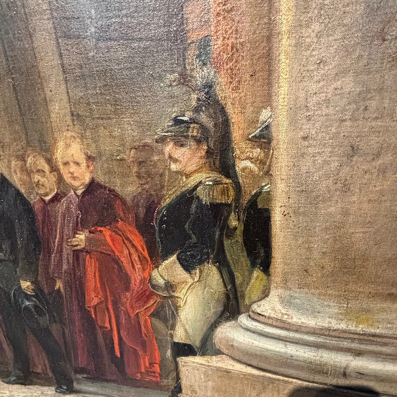 Cesare Dies, Leo XIII with diplomats, oil painting, 19th century 35
