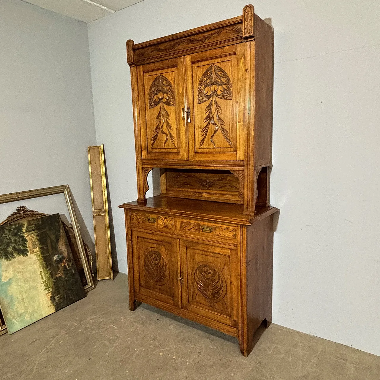 Credenza doppio corpo, dispensa Liberty, 1920 1