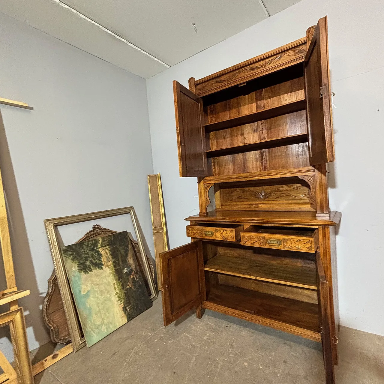 Credenza doppio corpo, dispensa Liberty, 1920 11