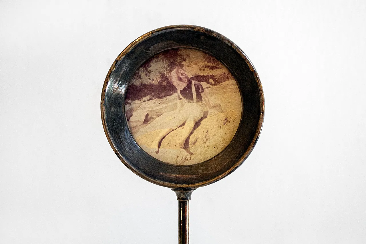 Gallia collection silver-plated photo frame by Christofle, 1950s 4
