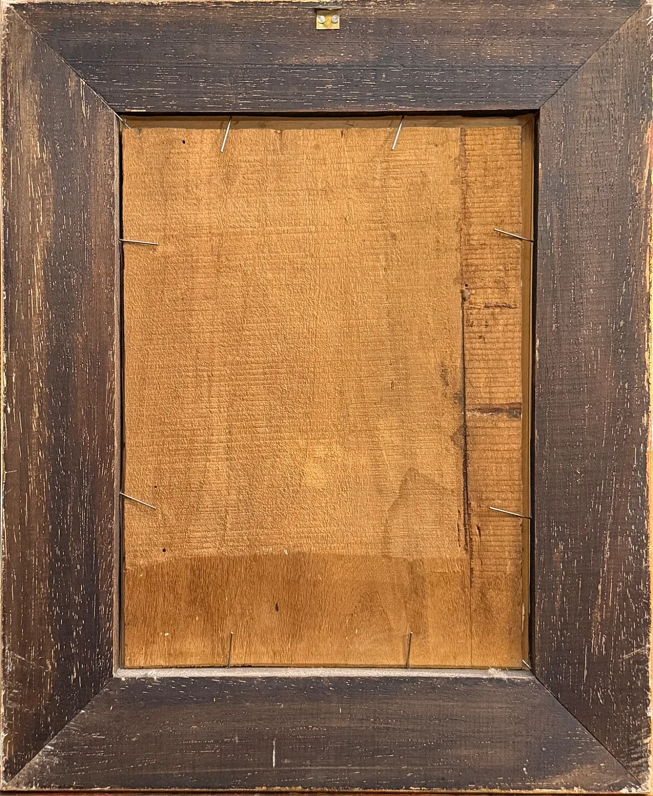 Dipinto olio su tavola, paesaggio, naviglio milanese, '900 6