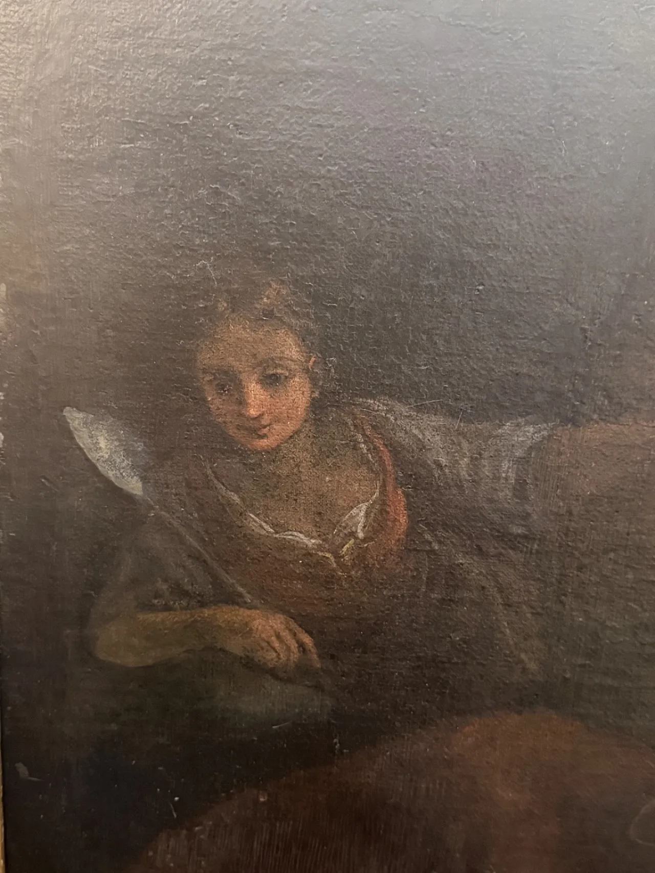 Scena pastorale, scuola di Giacinto Brandi, olio su tela, '600 3