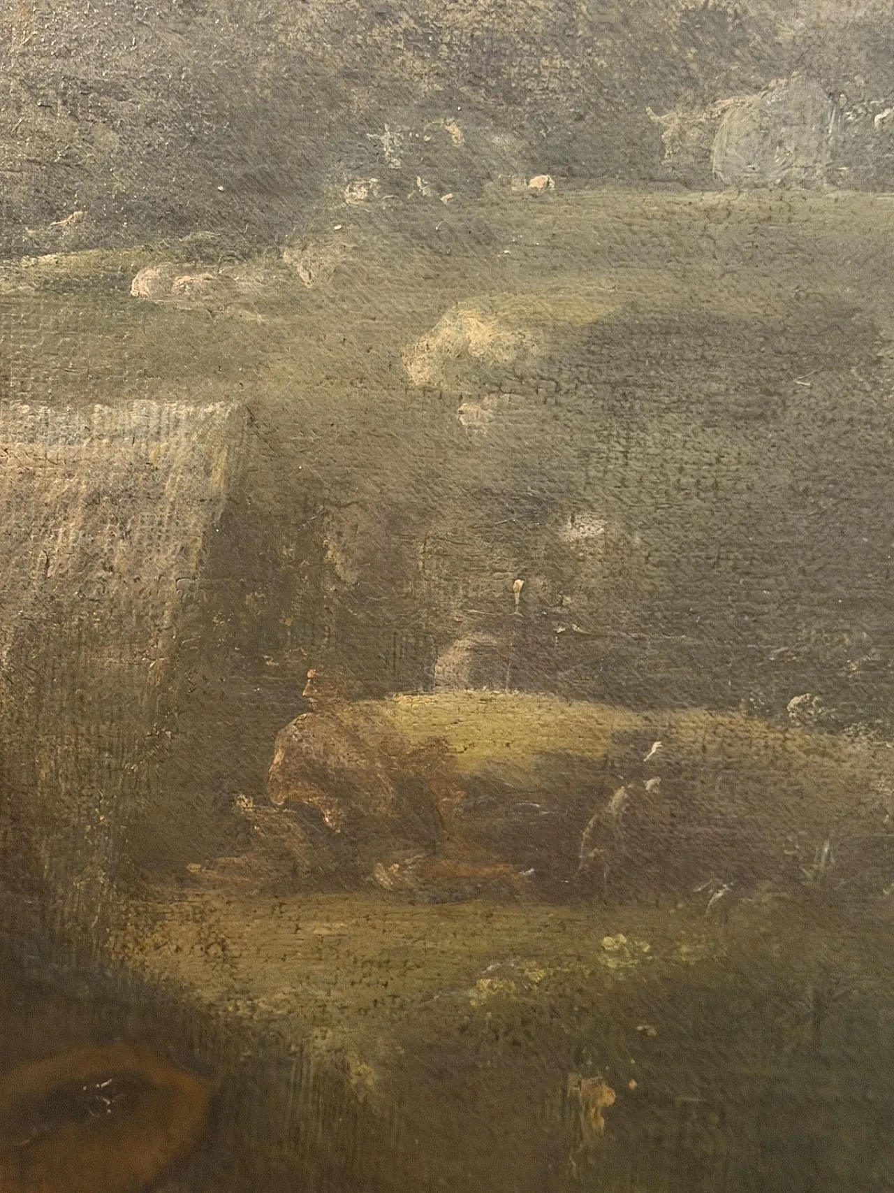 Scena pastorale, scuola di Giacinto Brandi, olio su tela, '600 4