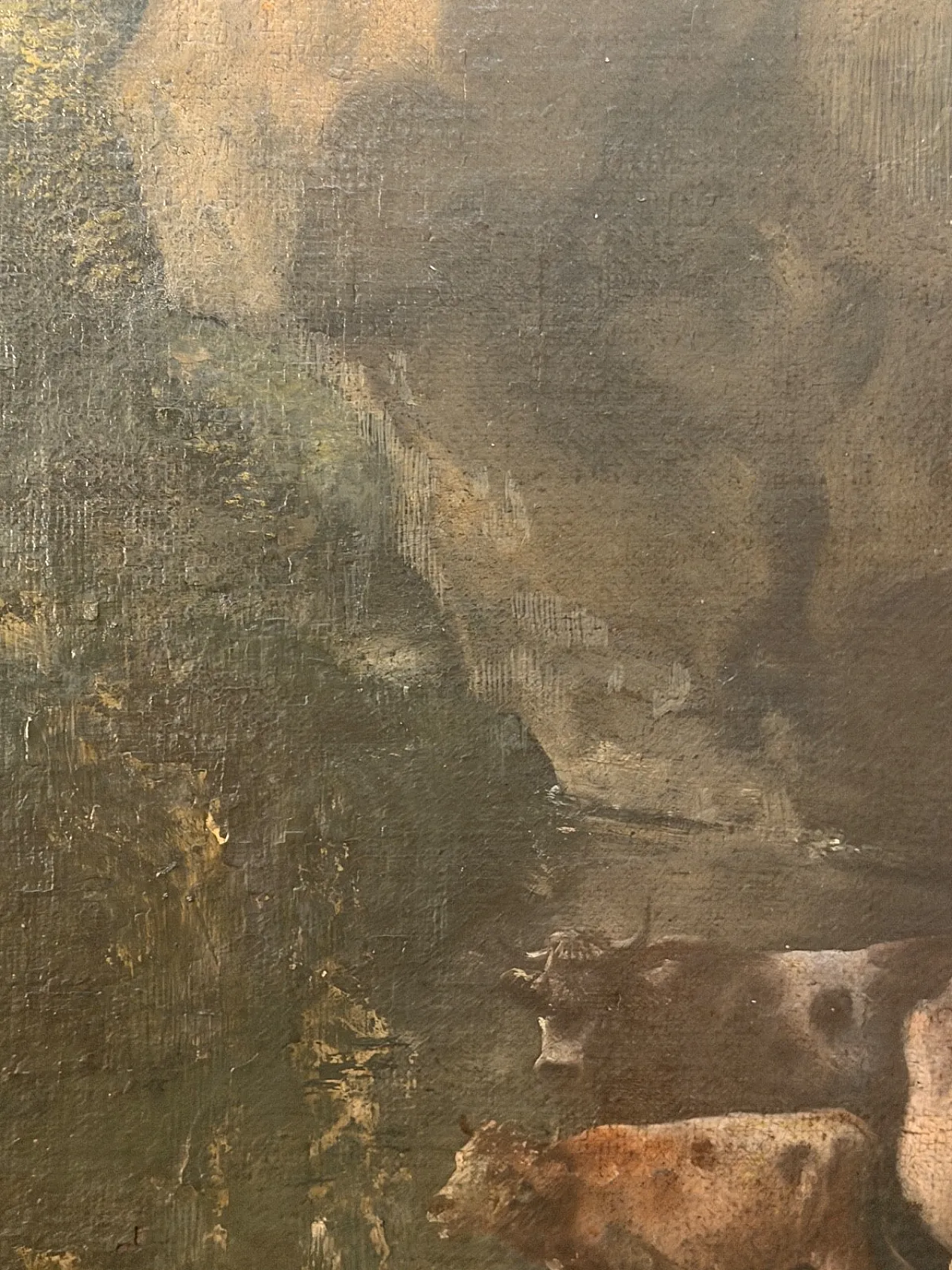 Scena pastorale, scuola di Giacinto Brandi, olio su tela, '600 7