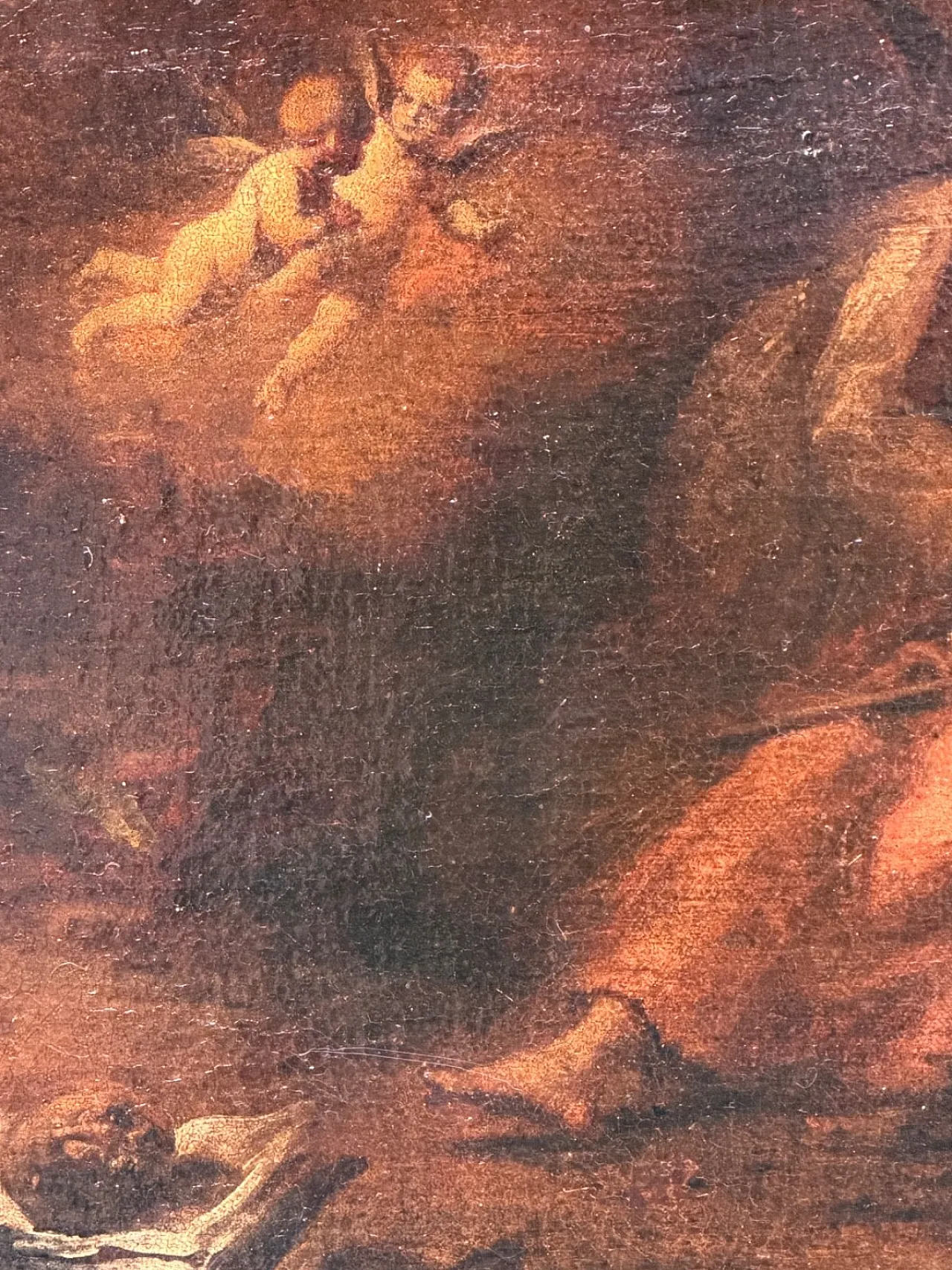 Olio su tela, estasi di San Francesco, scuola di Morazzone, '800 2