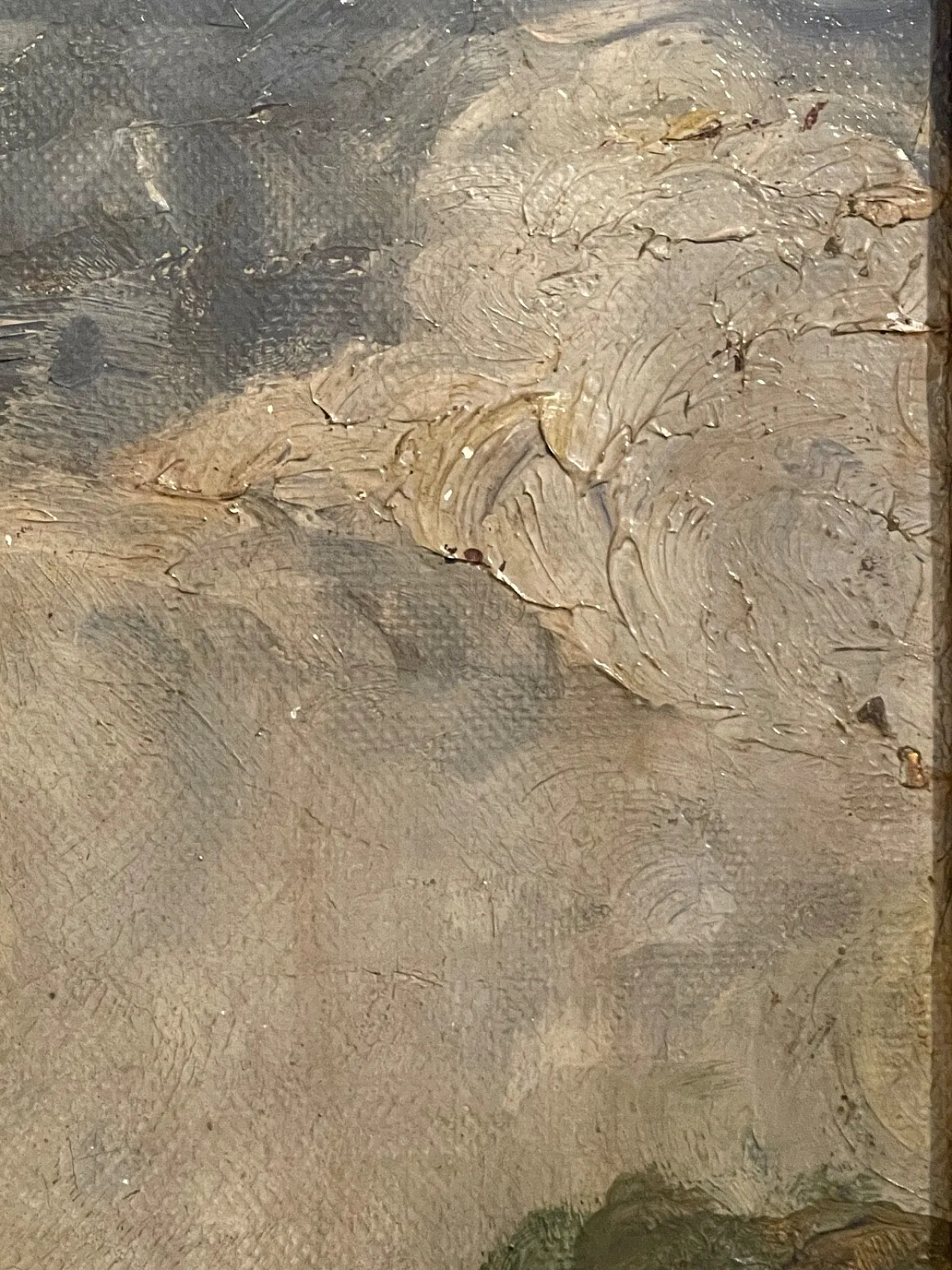 Olio su tela, concerto all'aperto, G. Rivaroli, '800 8