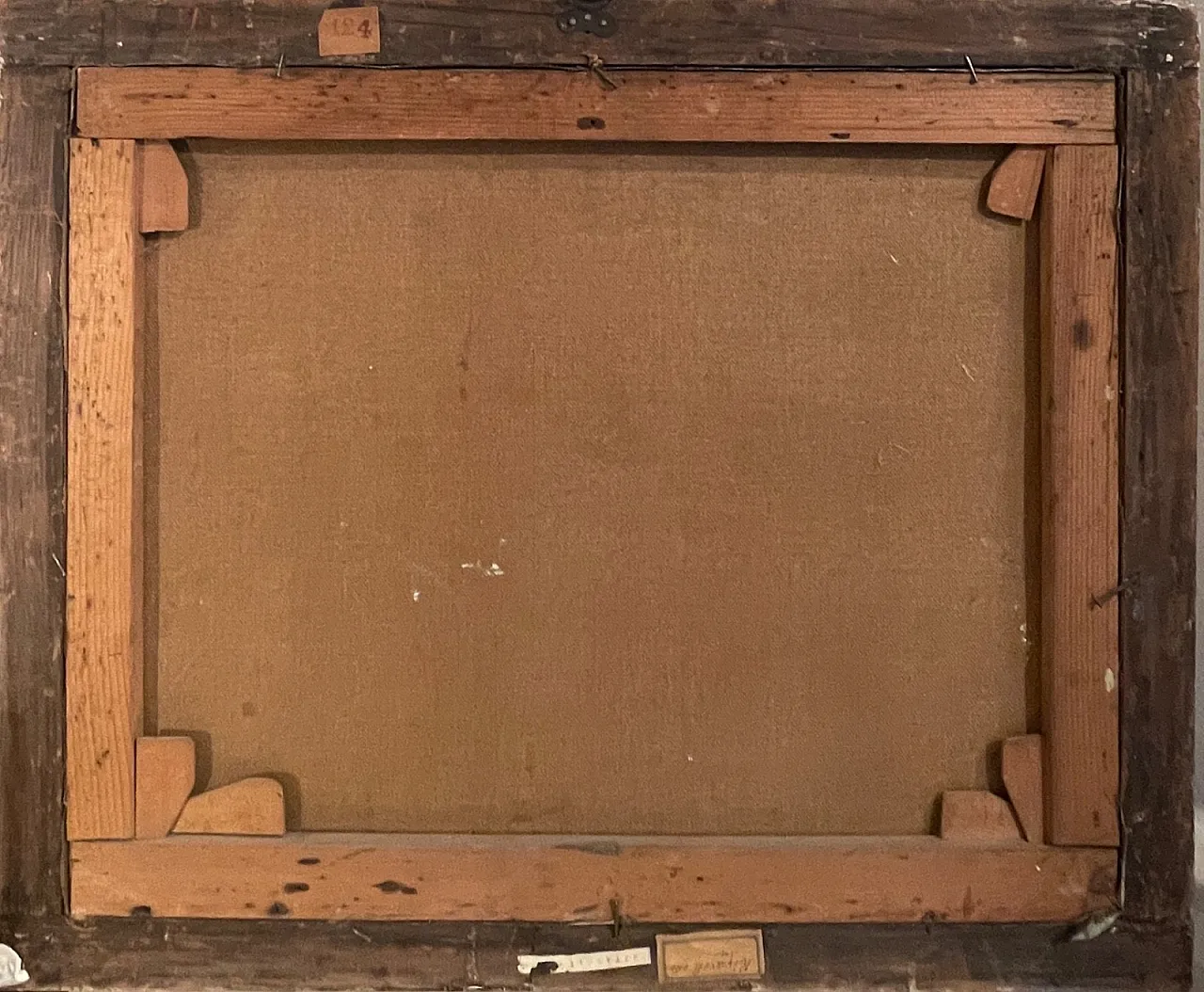 Olio su tela, concerto all'aperto, G. Rivaroli, '800 9