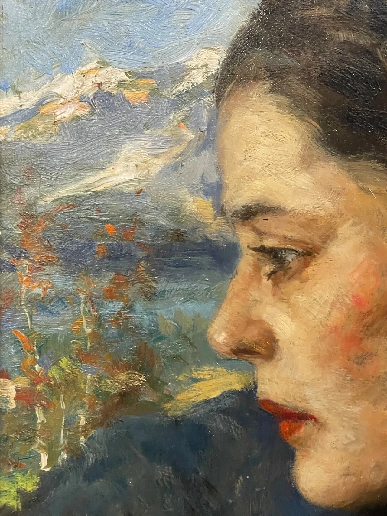 Ritratto di donna di Vittorio Gussoni, olio su tela, '800 4