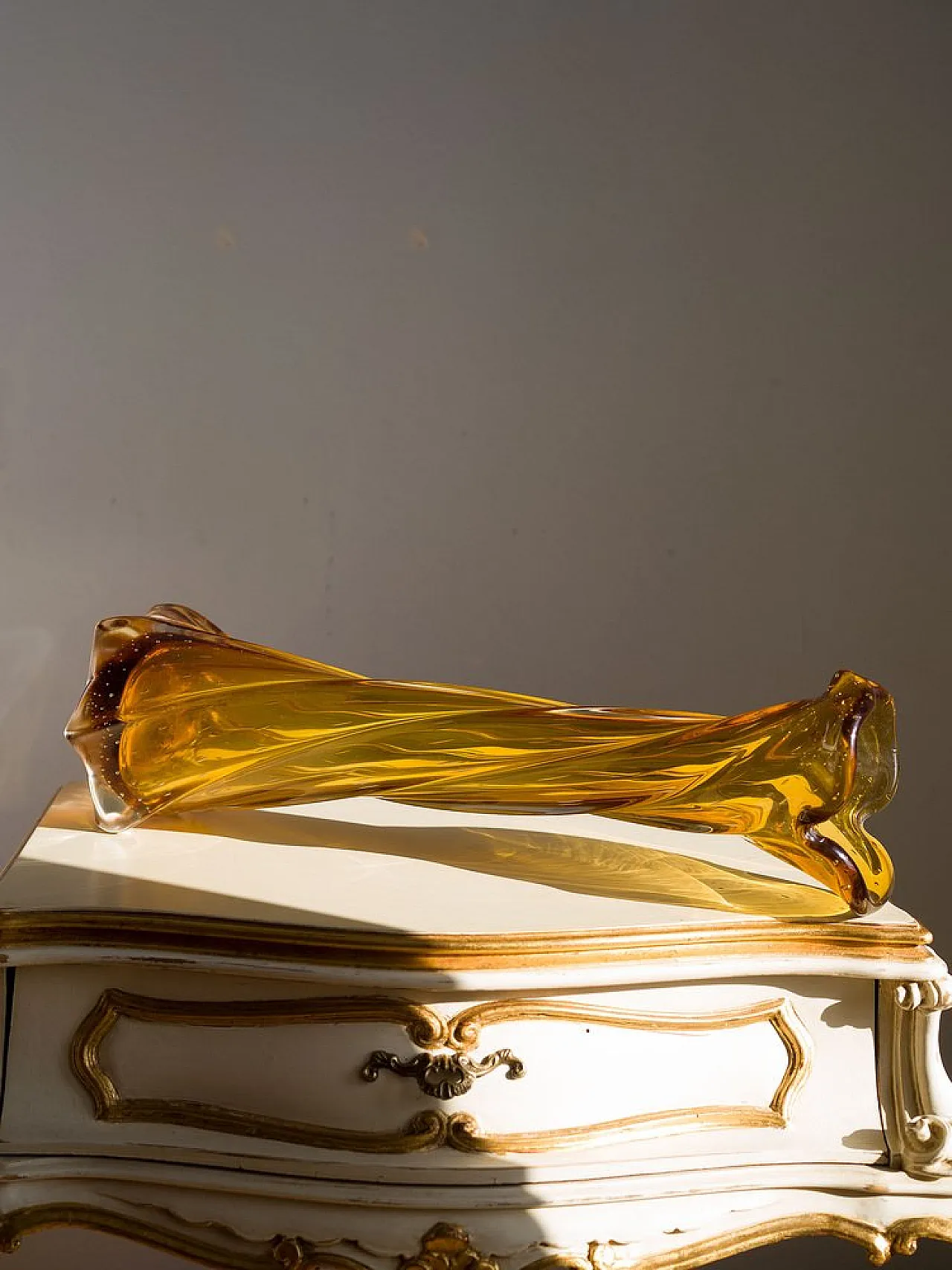 Vaso in vetro di Murano ritorto e vetro Bullicante, anni '60 4