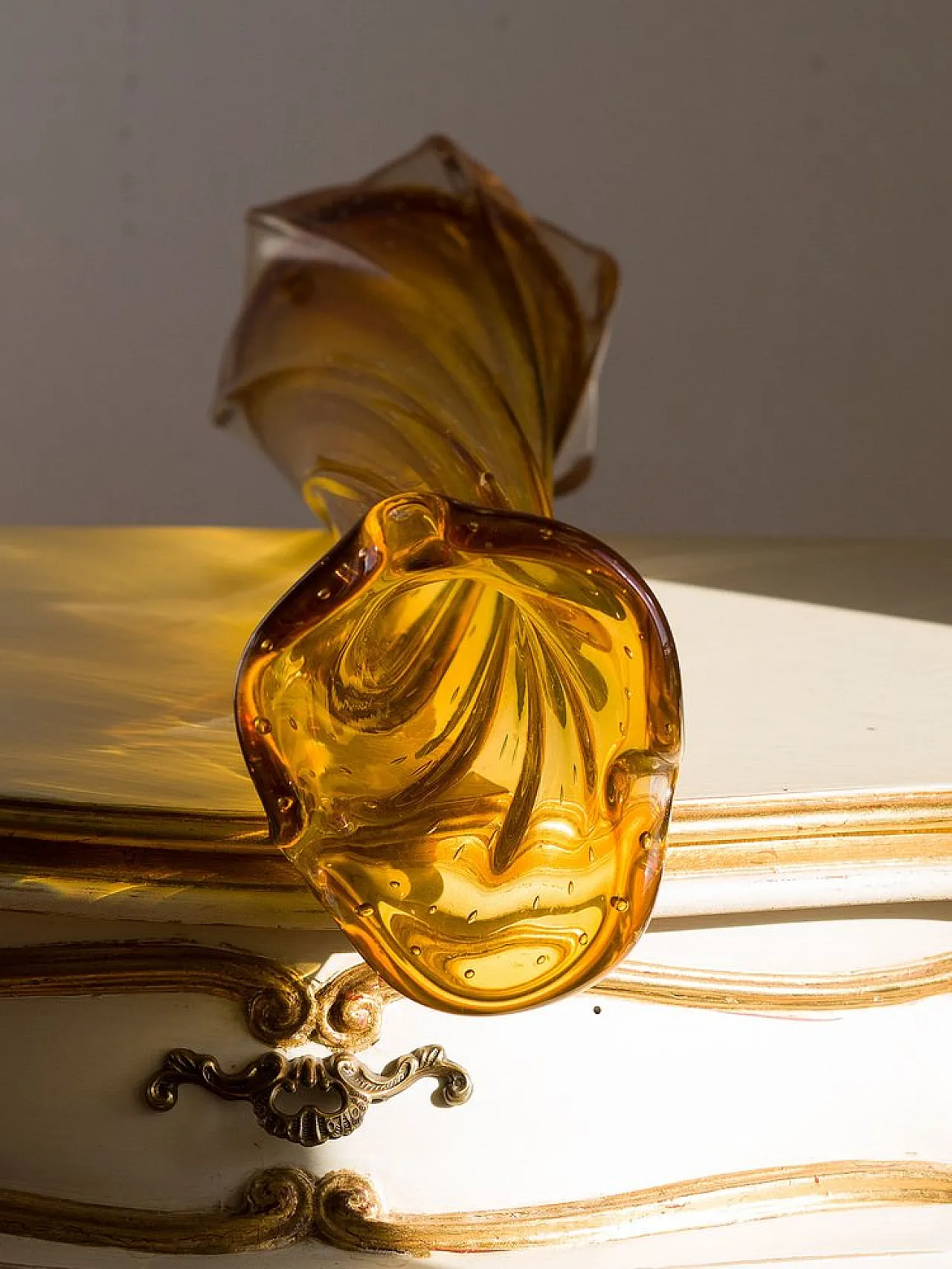 Vaso in vetro di Murano ritorto e vetro Bullicante, anni '60 5