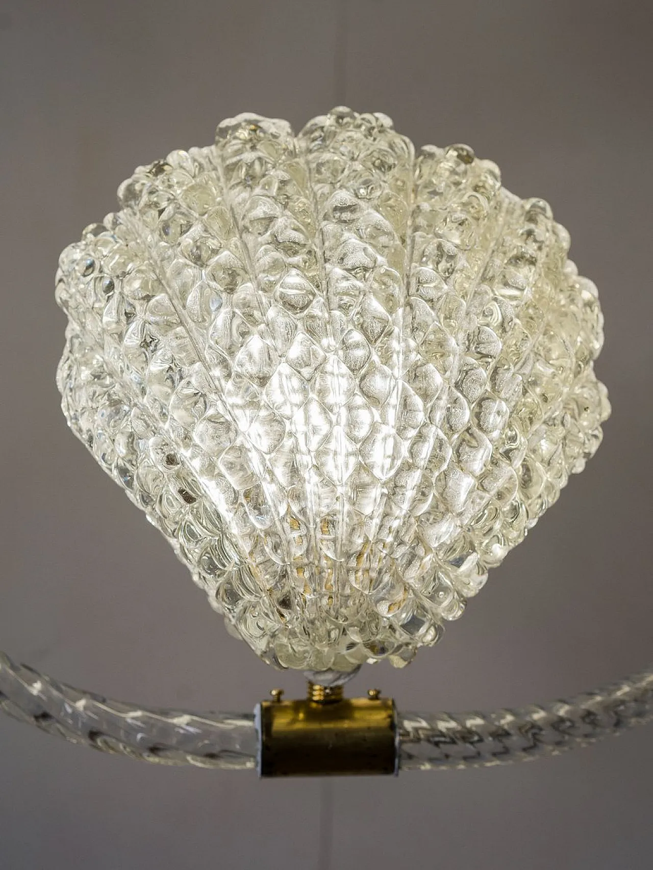 Lampada in vetro di Murano di E.Barovier per Barovier & Toso, anni '30 3