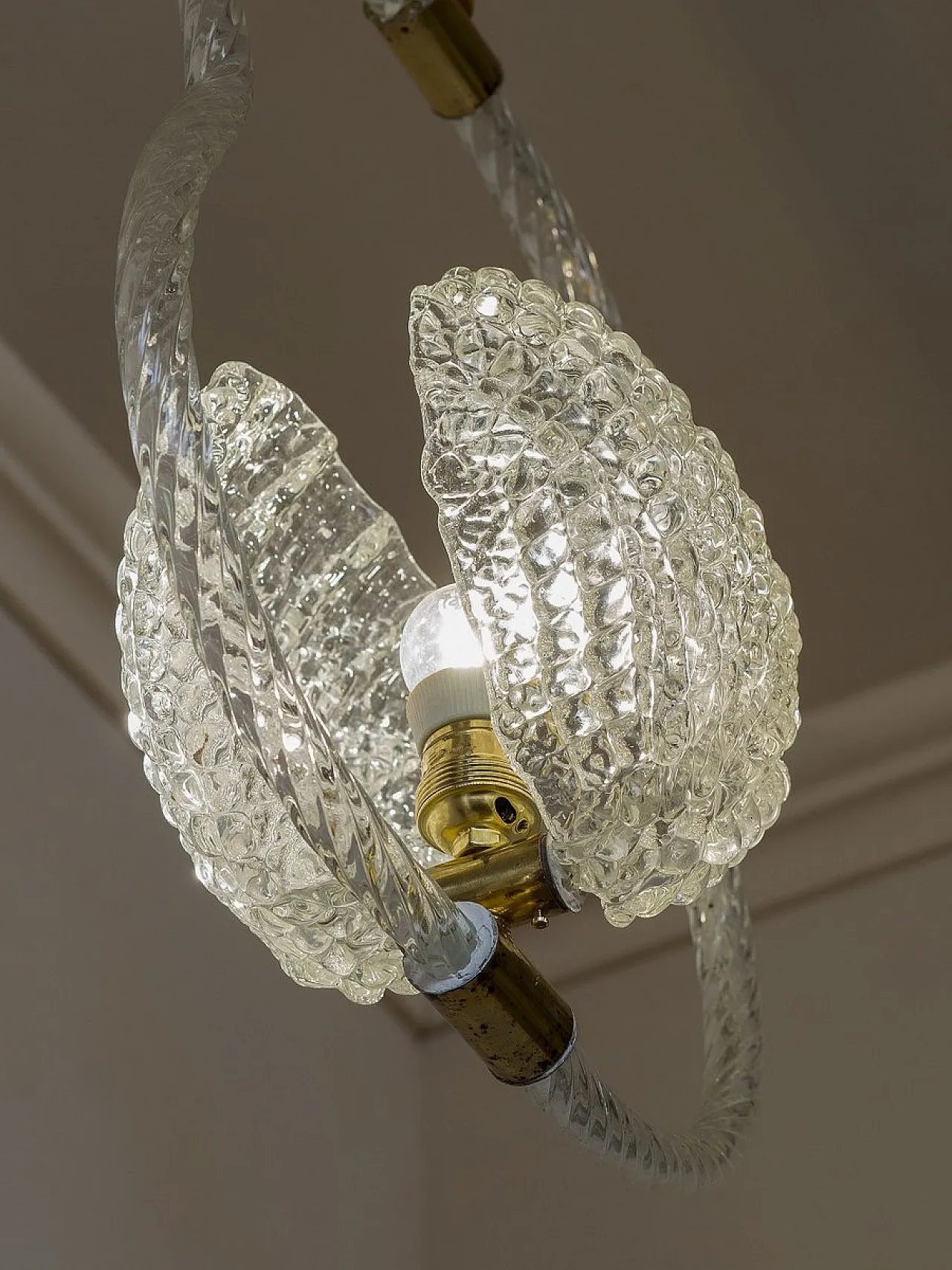 Lampada in vetro di Murano di E.Barovier per Barovier & Toso, anni '30 5