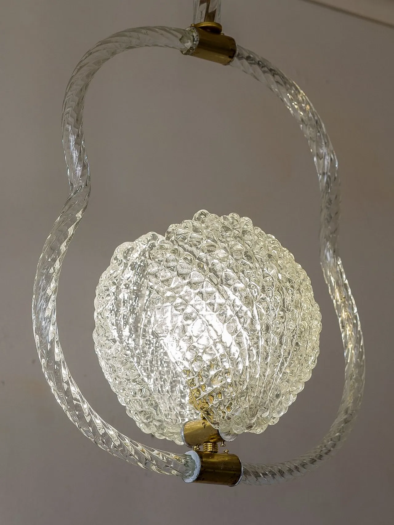 Lampada in vetro di Murano di E.Barovier per Barovier & Toso, anni '30 8