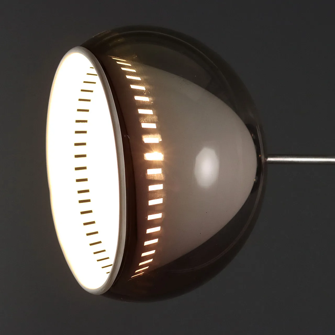 Lampada da terra in ottone, metallo e alluminio, '900 3