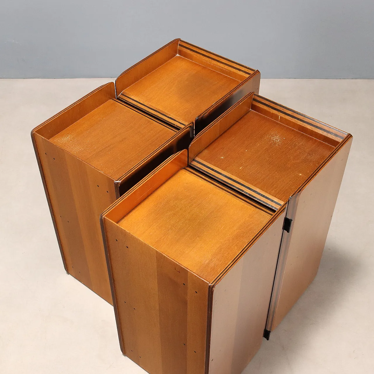 Pair of bedside tables Artona, Maxalto series, 20th century 8