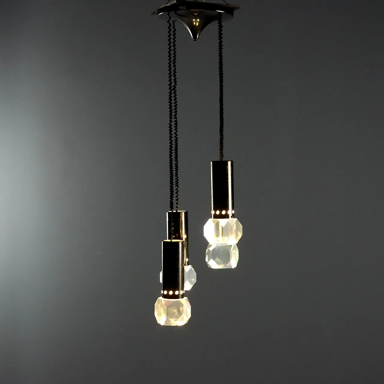 Lampada in plastica e metallo, anni '60 1