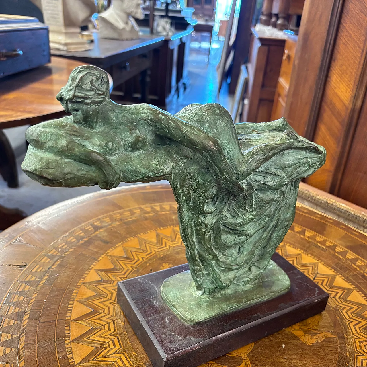 Scultura in bronzo Cleopatra, di Salvatore Fiume,  anni '20 3