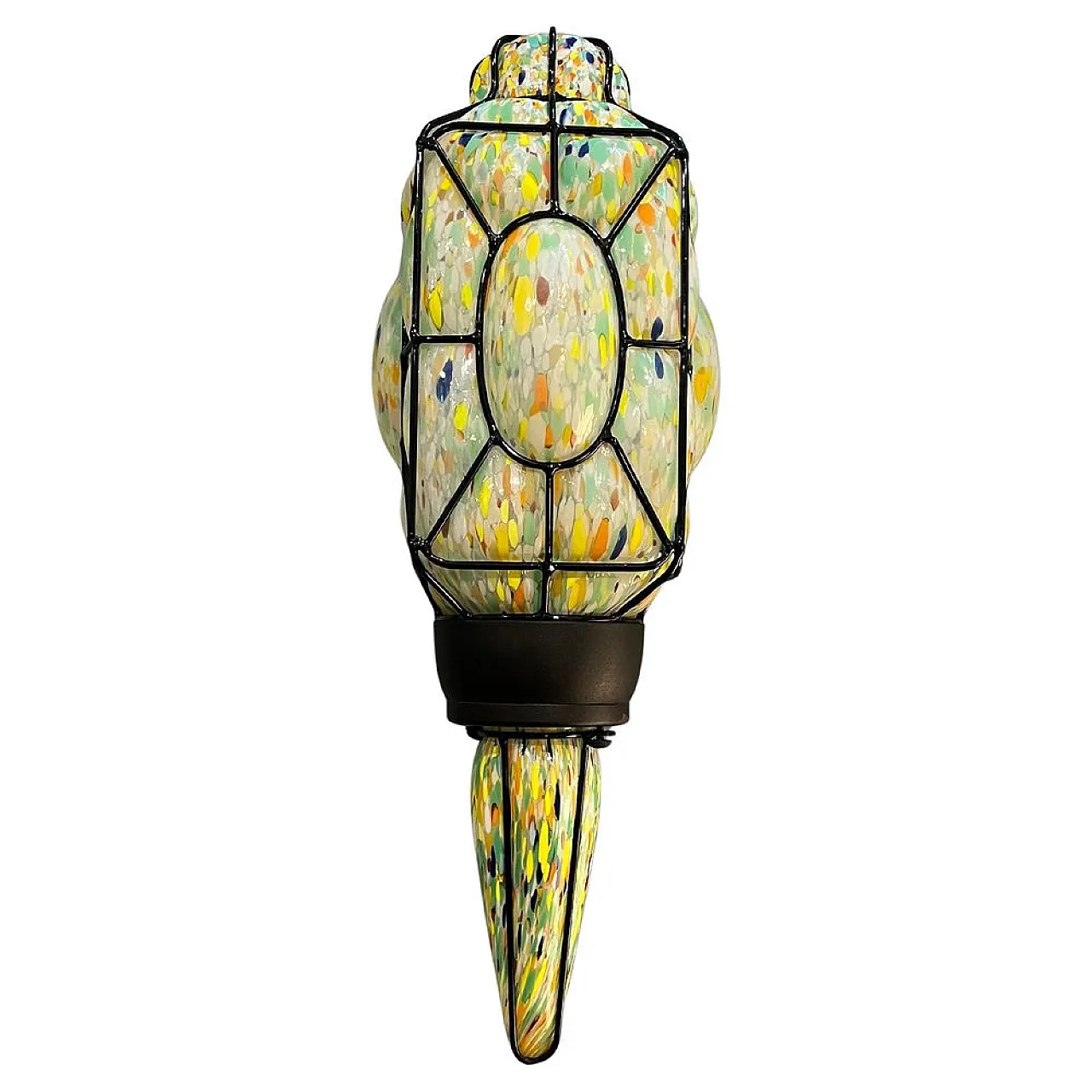 Lampada da parete da collezione in vetro di Murano, anni '70 1