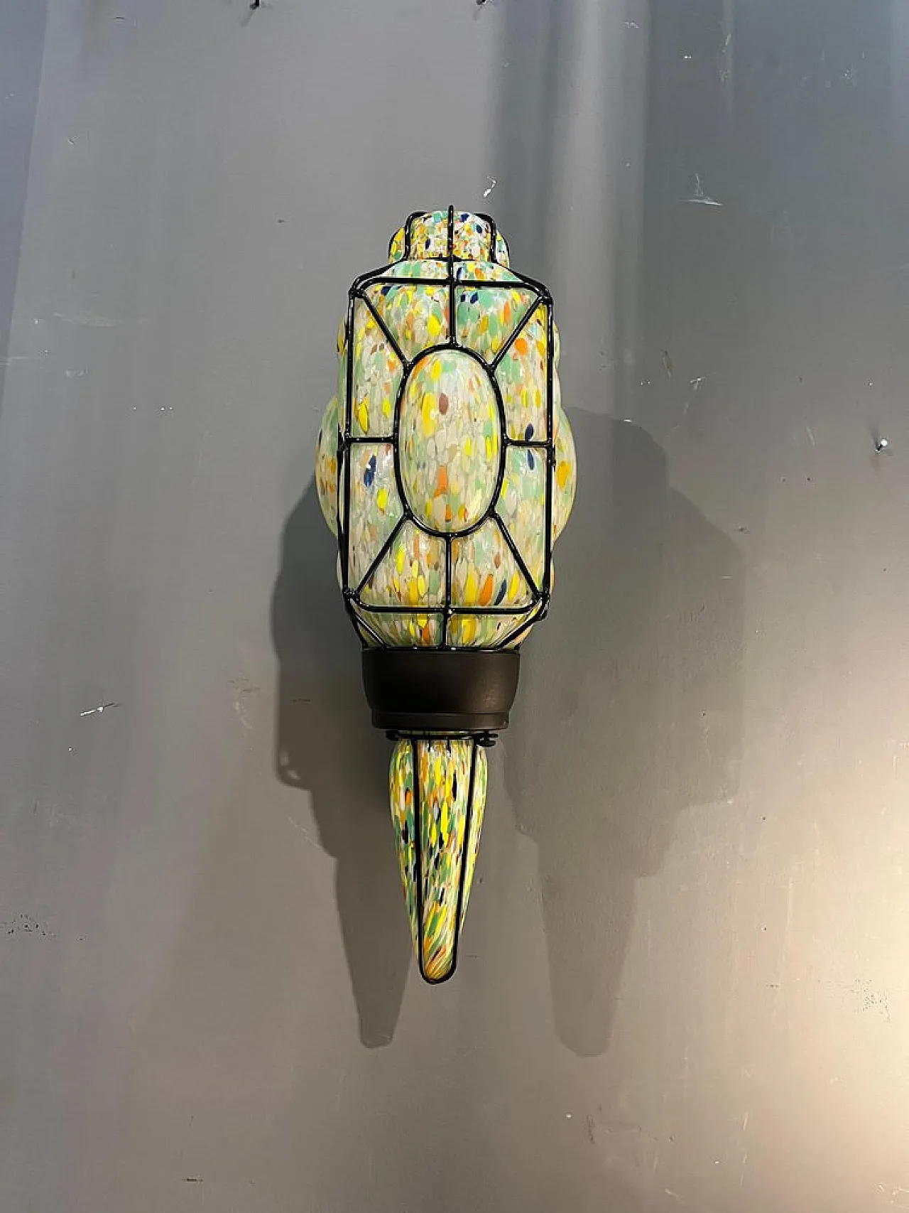 Lampada da parete da collezione in vetro di Murano, anni '70 2