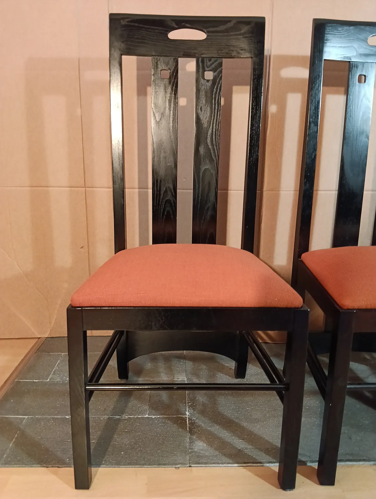 4 834 chairs in Rust by Charles R. Mackintosh for Alivar, 1990s 24