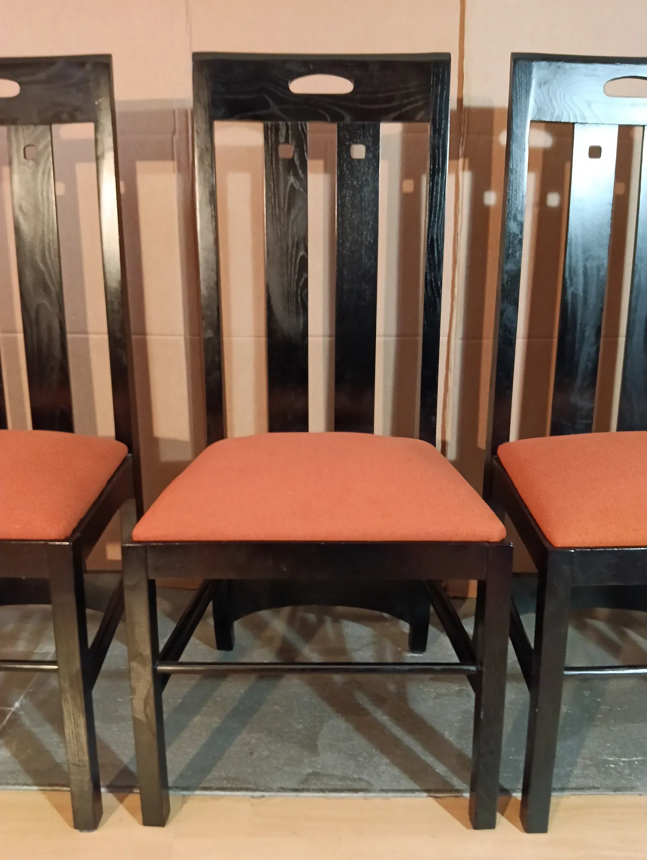 4 834 chairs in Rust by Charles R. Mackintosh for Alivar, 1990s 26