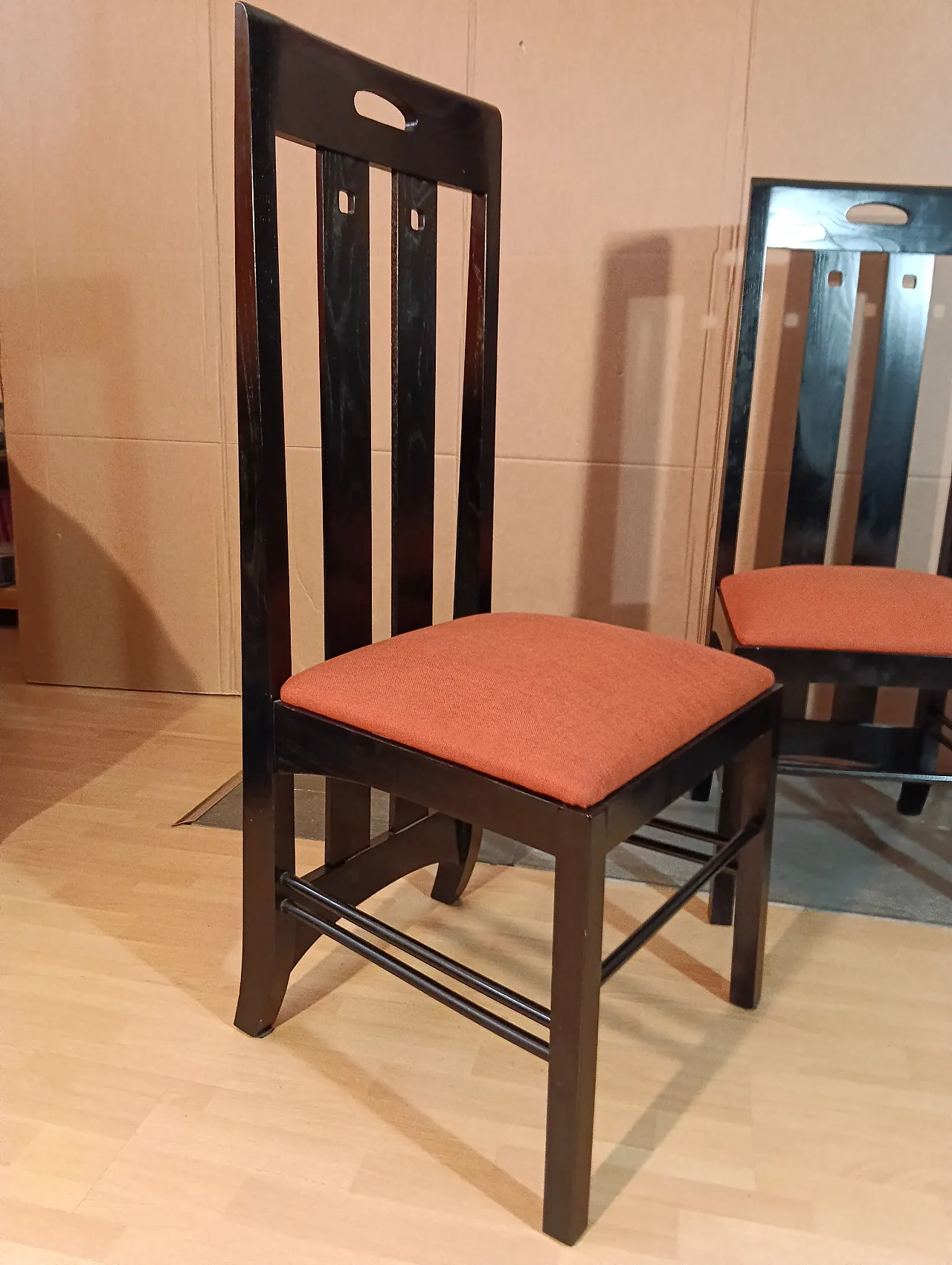 4 834 chairs in Rust by Charles R. Mackintosh for Alivar, 1990s 67