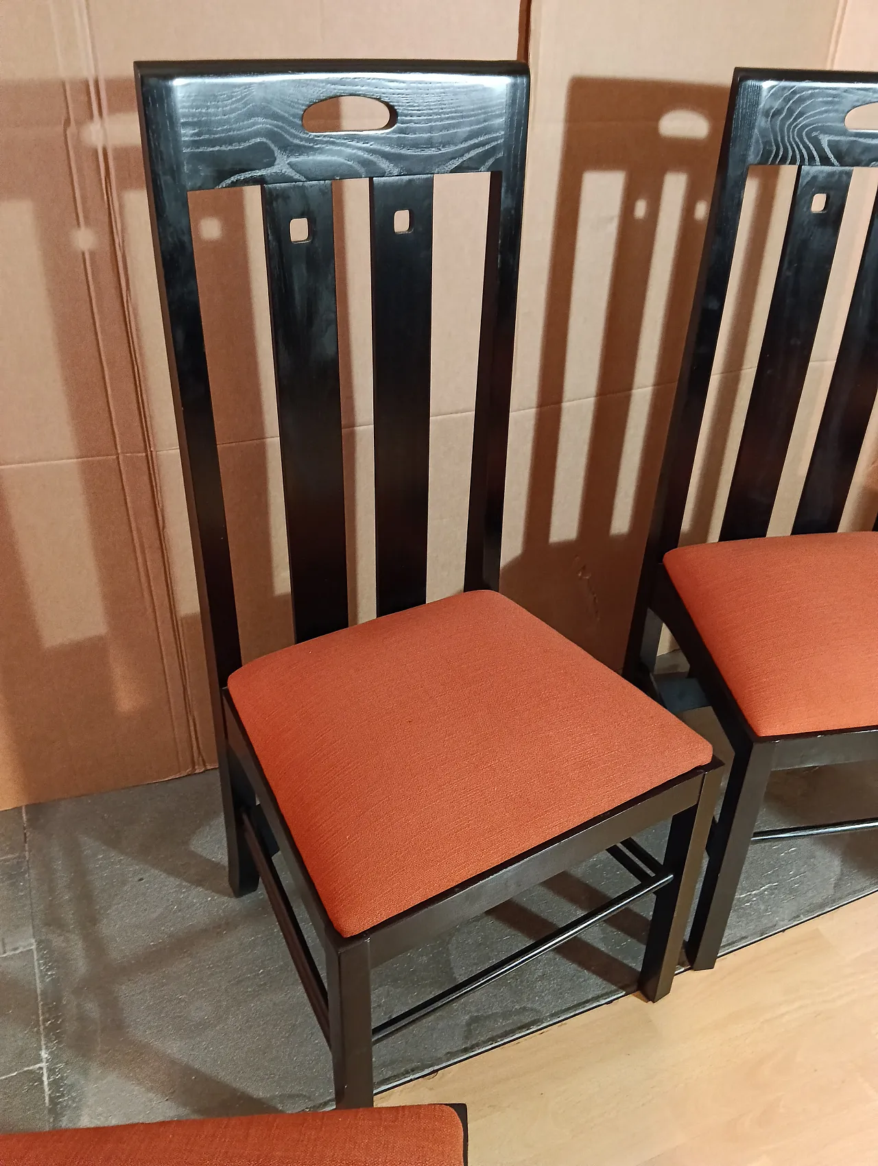 4 834 chairs in Rust by Charles R. Mackintosh for Alivar, 1990s 74