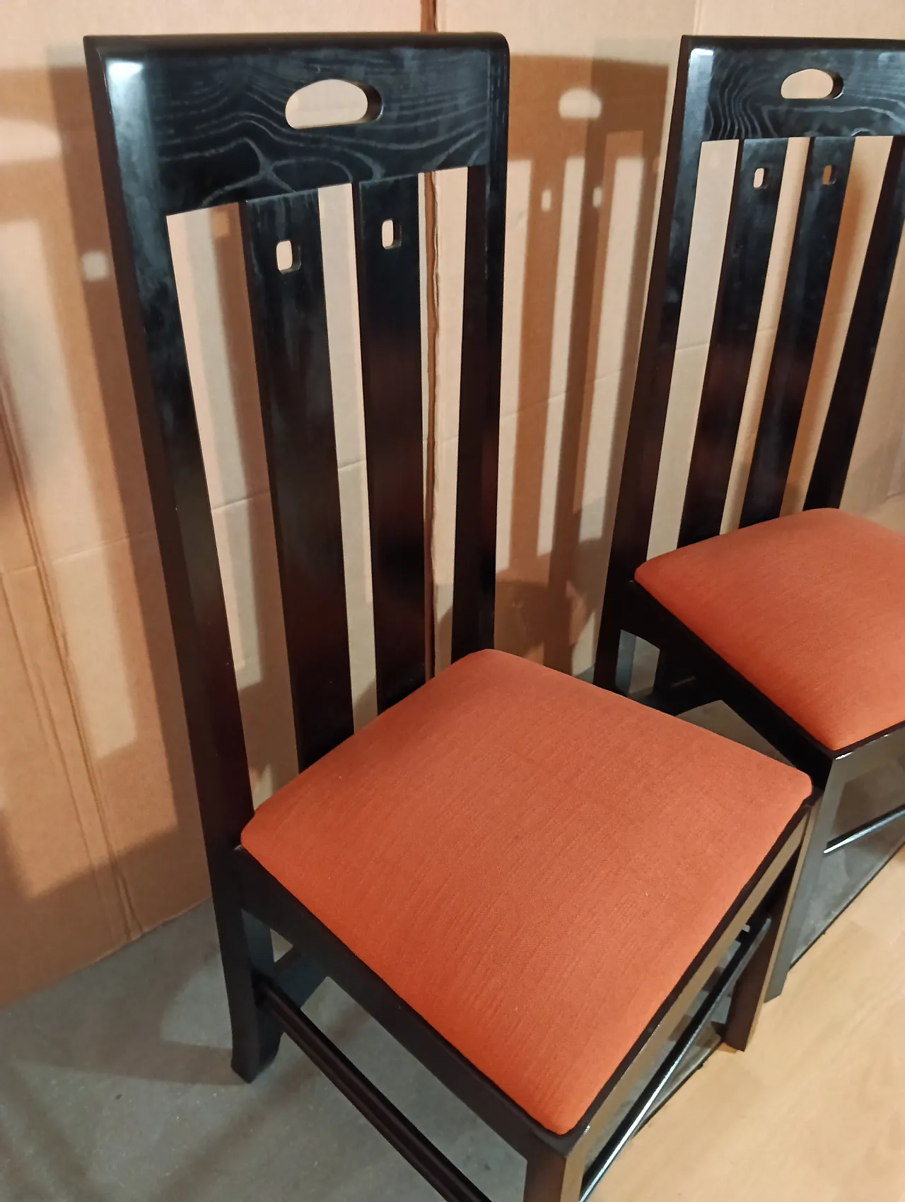 4 834 chairs in Rust by Charles R. Mackintosh for Alivar, 1990s 75