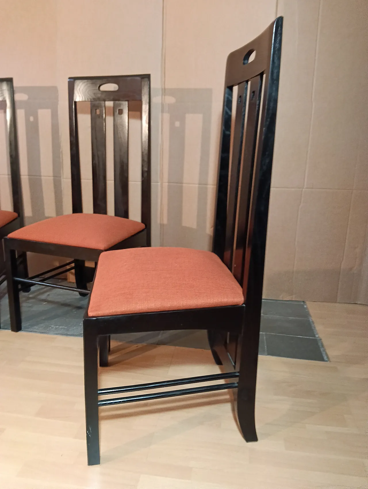 4 834 chairs in Rust by Charles R. Mackintosh for Alivar, 1990s 78