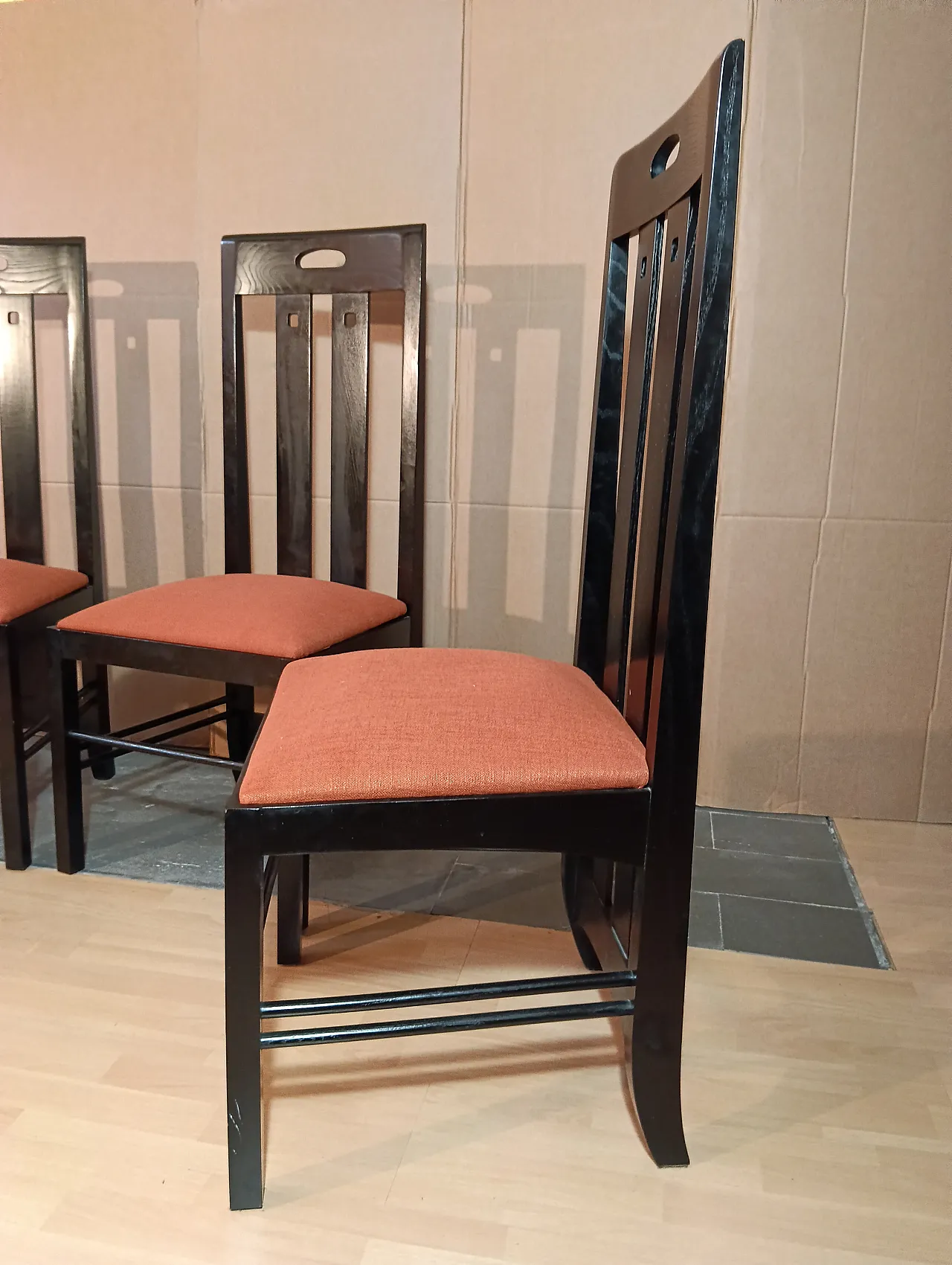 4 834 chairs in Rust by Charles R. Mackintosh for Alivar, 1990s 79