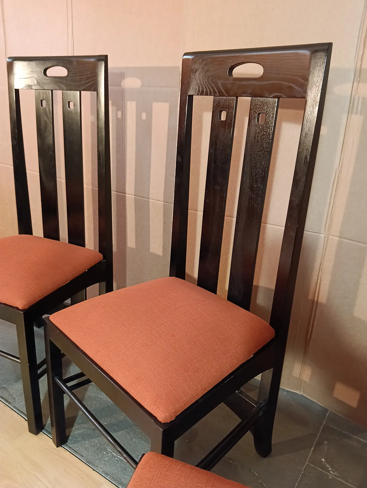 4 834 chairs in Rust by Charles R. Mackintosh for Alivar, 1990s 85