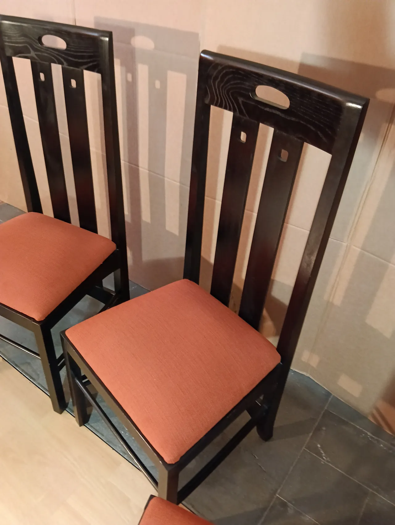 4 834 chairs in Rust by Charles R. Mackintosh for Alivar, 1990s 86