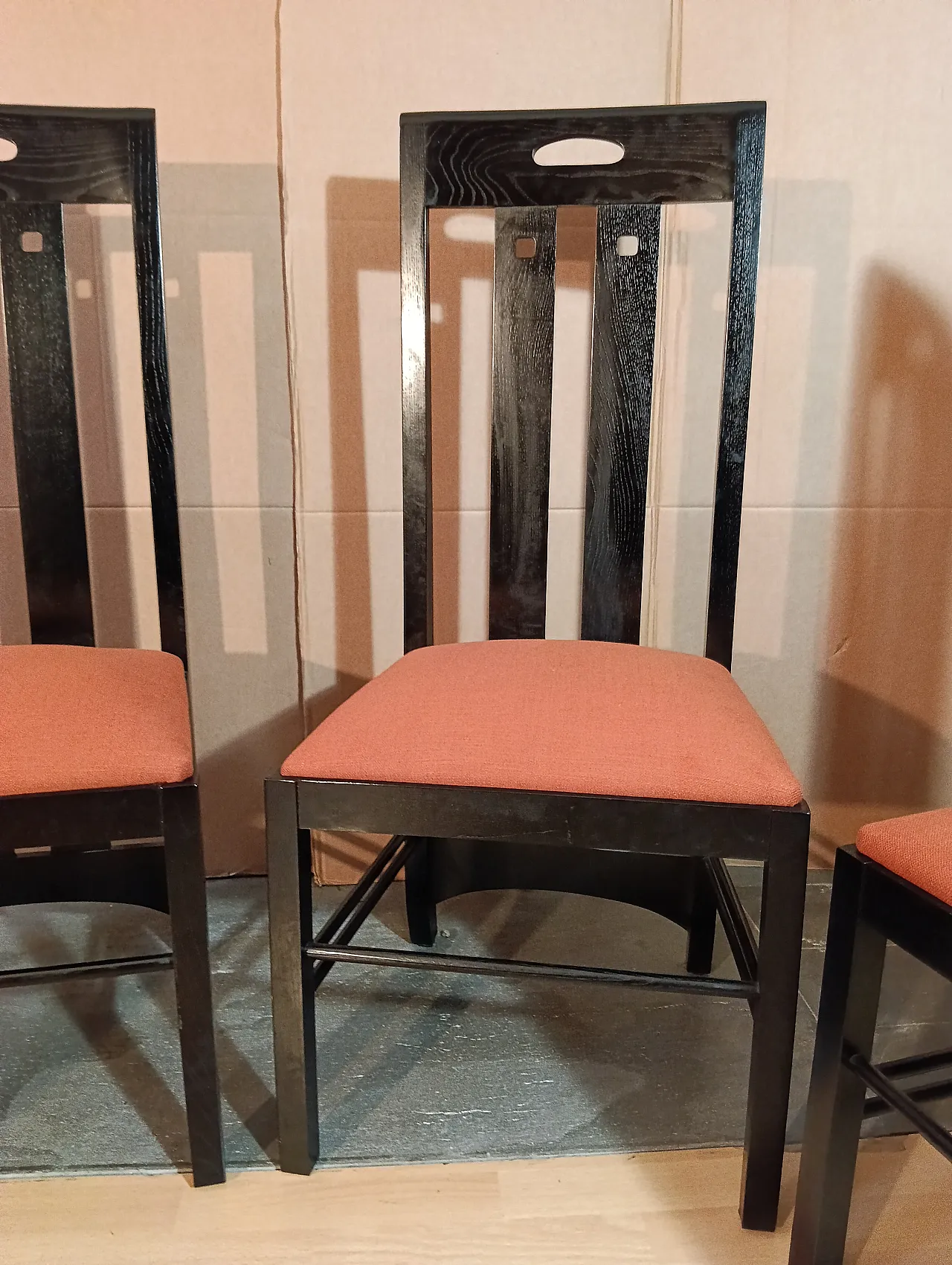 4 834 chairs in Rust by Charles R. Mackintosh for Alivar, 1990s 91