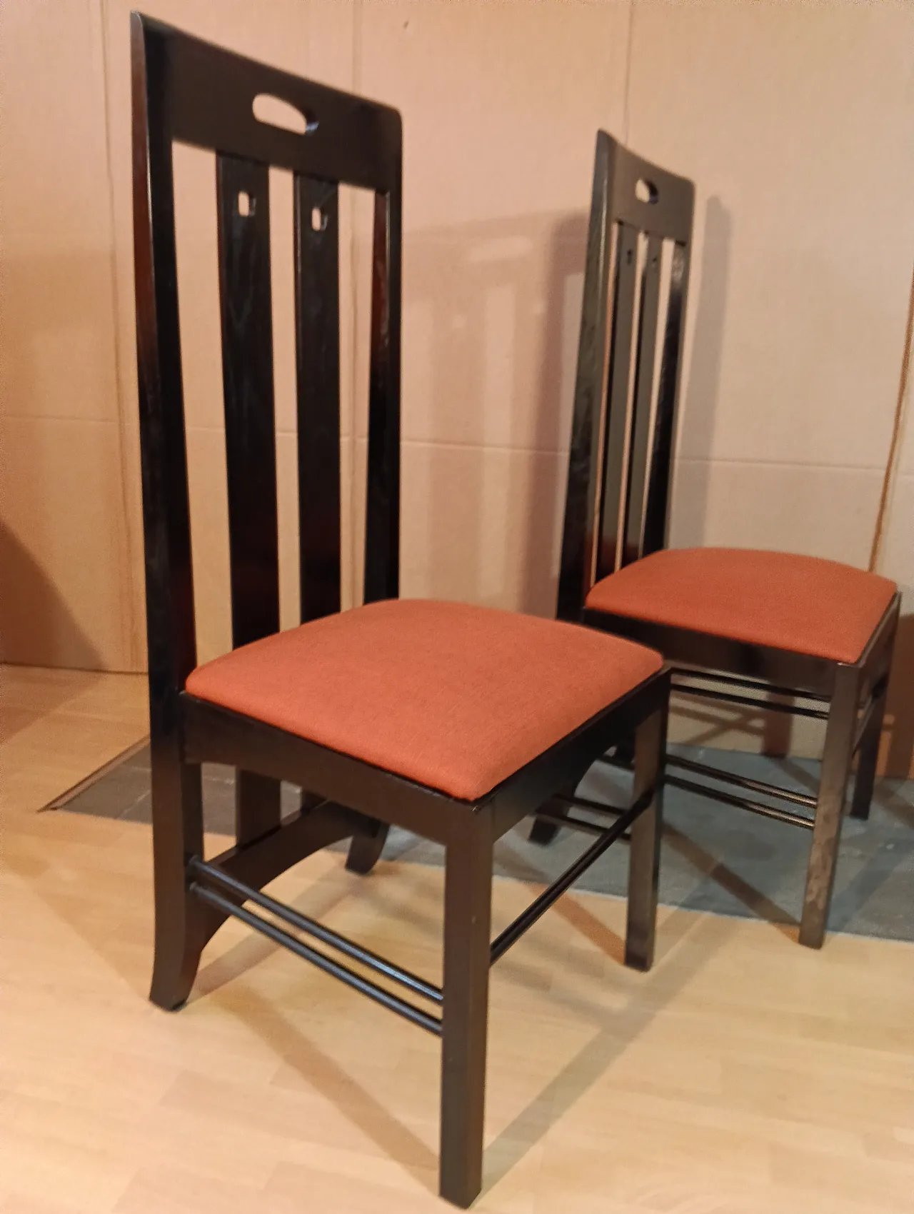 4 834 chairs in Rust by Charles R. Mackintosh for Alivar, 1990s 92