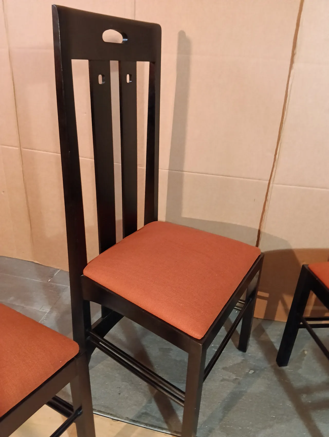 4 834 chairs in Rust by Charles R. Mackintosh for Alivar, 1990s 93
