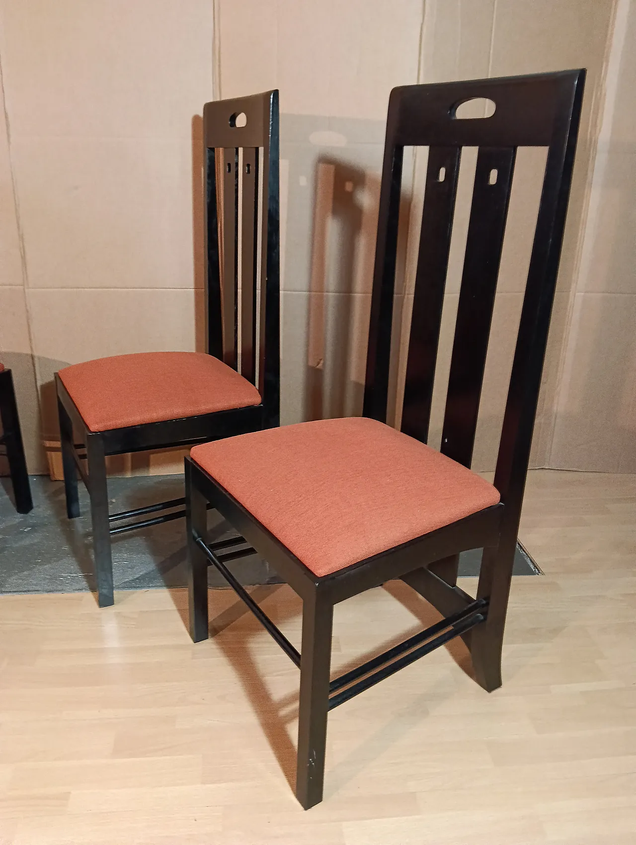 4 834 chairs in Rust by Charles R. Mackintosh for Alivar, 1990s 99